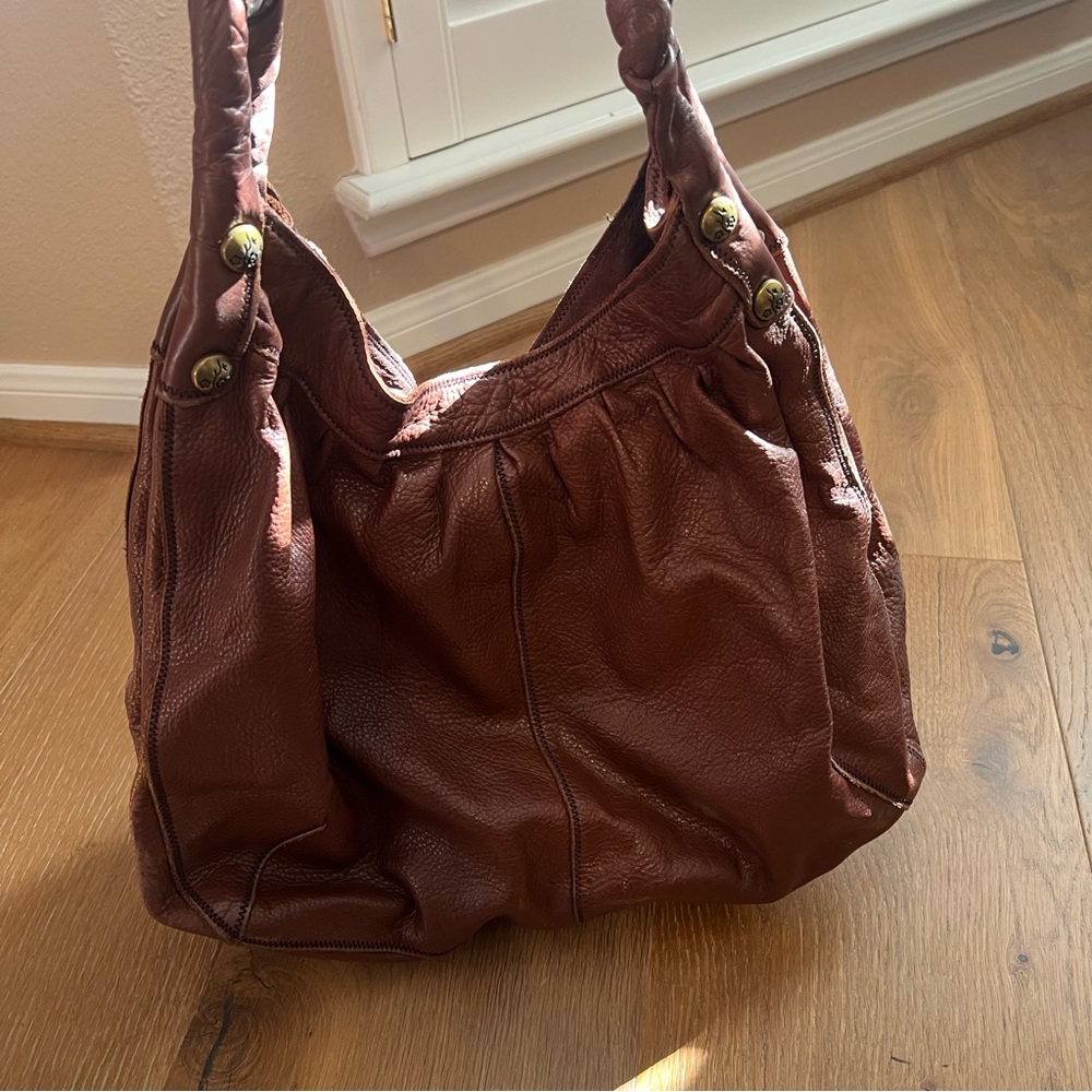 Lucky Brand Boho Leather Shoulder Bag - Picture 2 of 10
